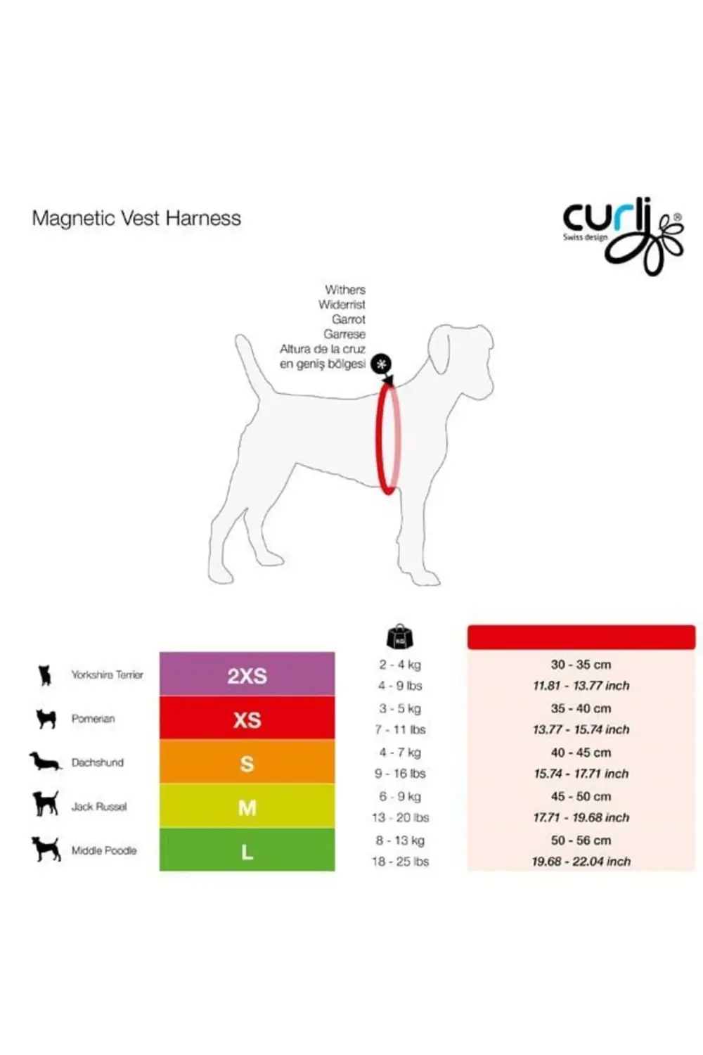Magnetic Vest Harnes Köpek Göğüs Tasması Kırmızı Small 40-45 Cm