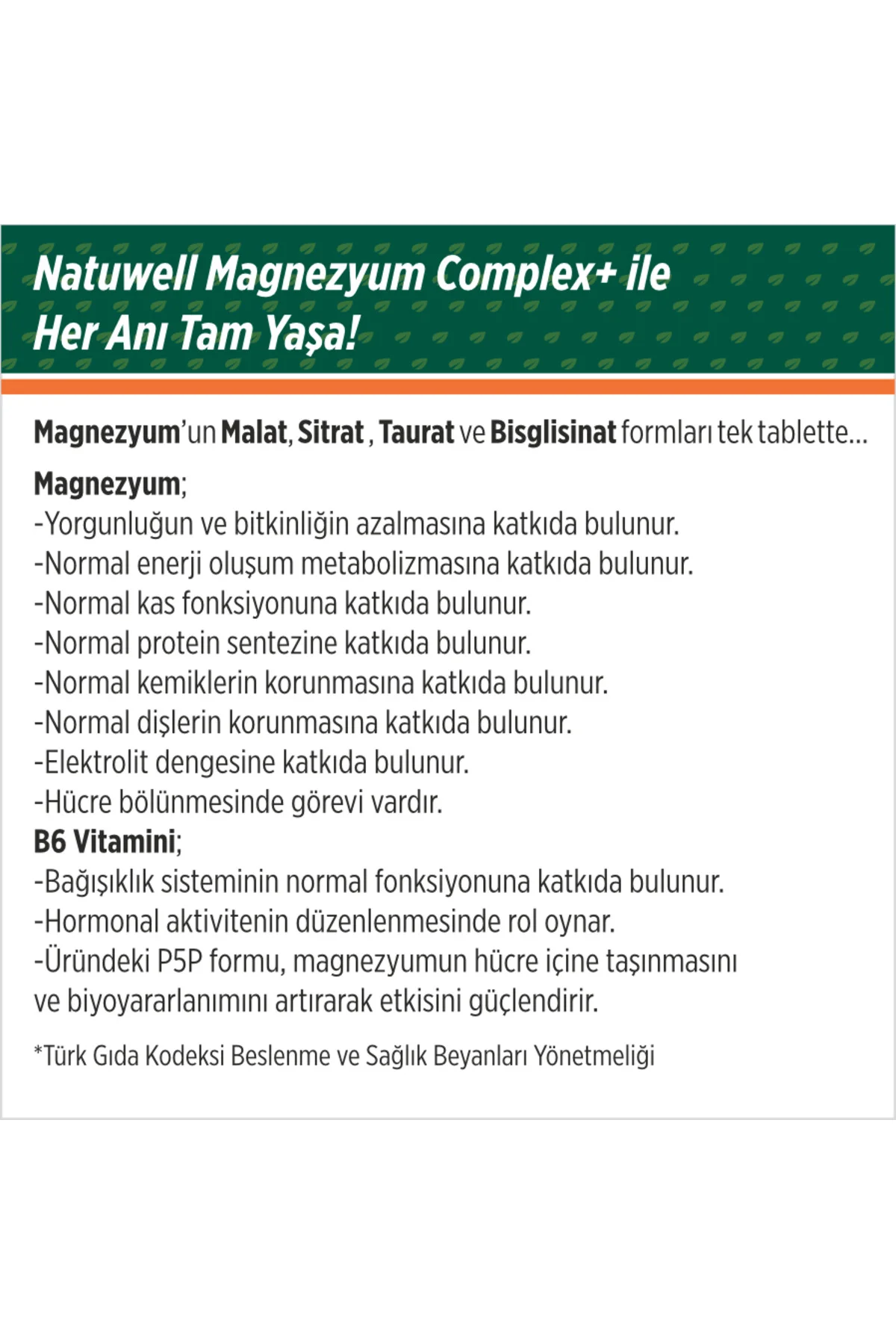 Magnezyum Complex 60 Tablet - 2 Adet Magnezyum Complex 60 Tablet - 2 Adet
