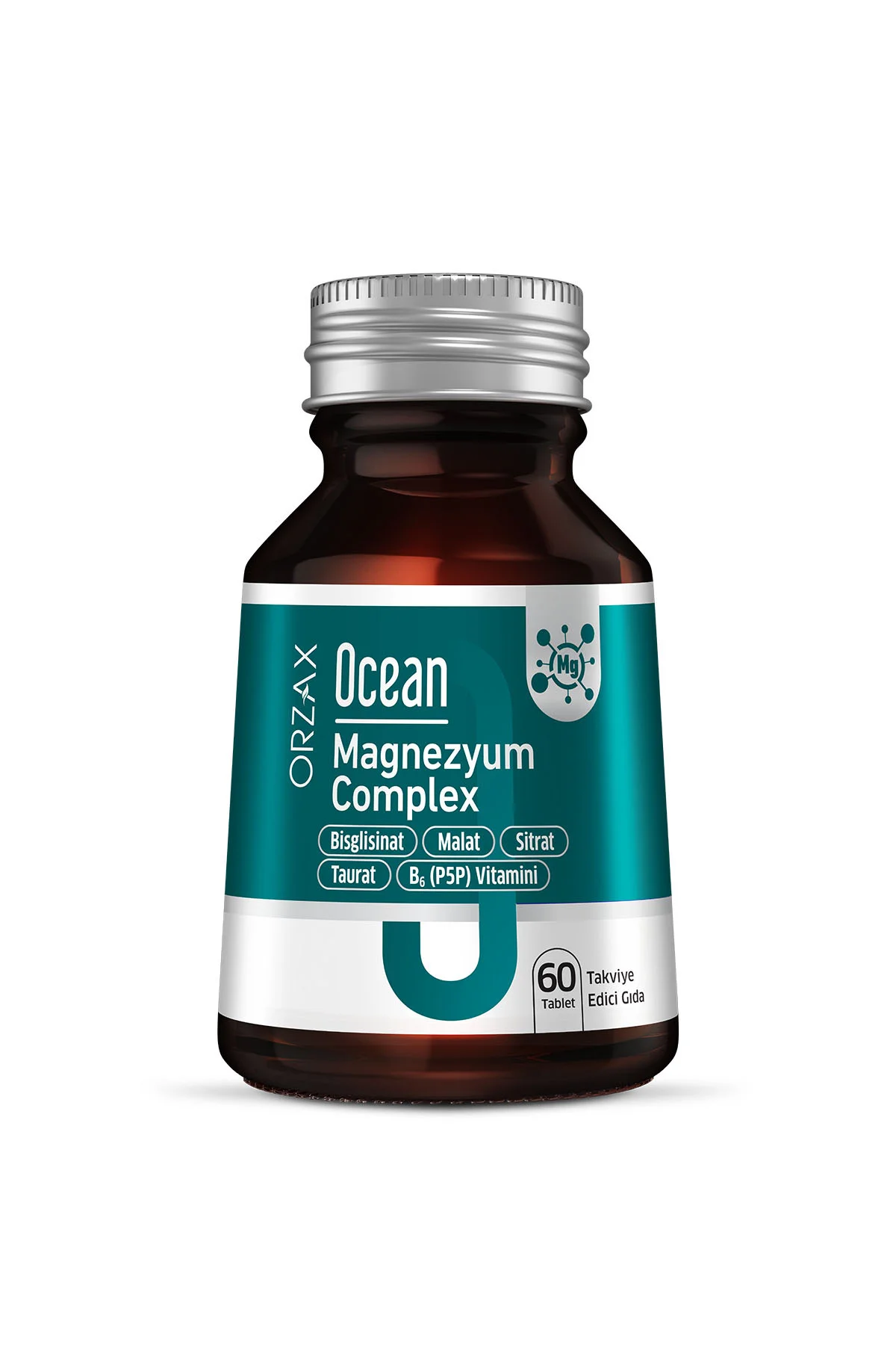Magnezyum Complex — Bisglisinat - Malat - Sitrat - Taurat & B6 (P5P) Vitamini 60 Tablet
