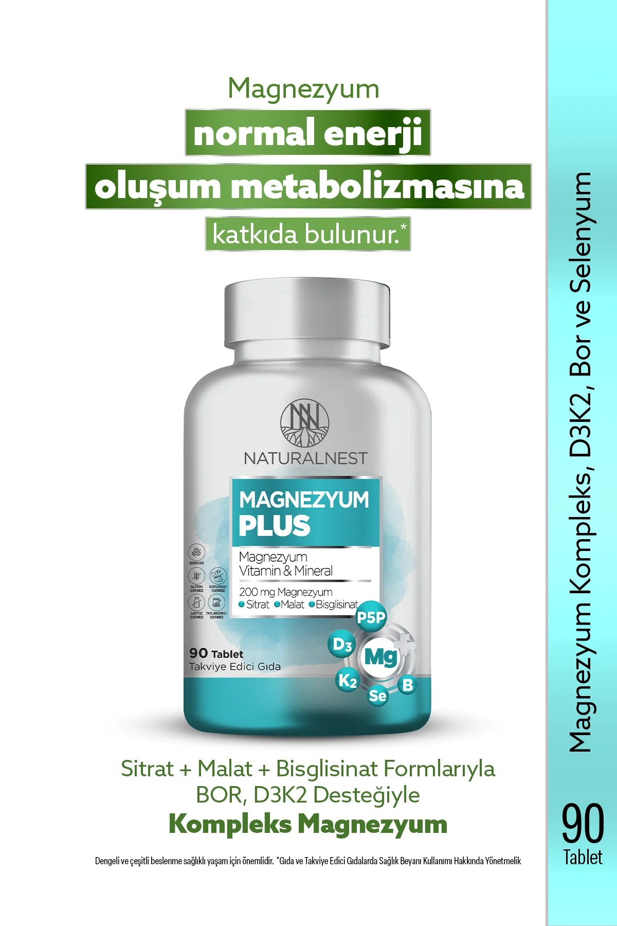 Magnezyum Plus 90 Tablet
