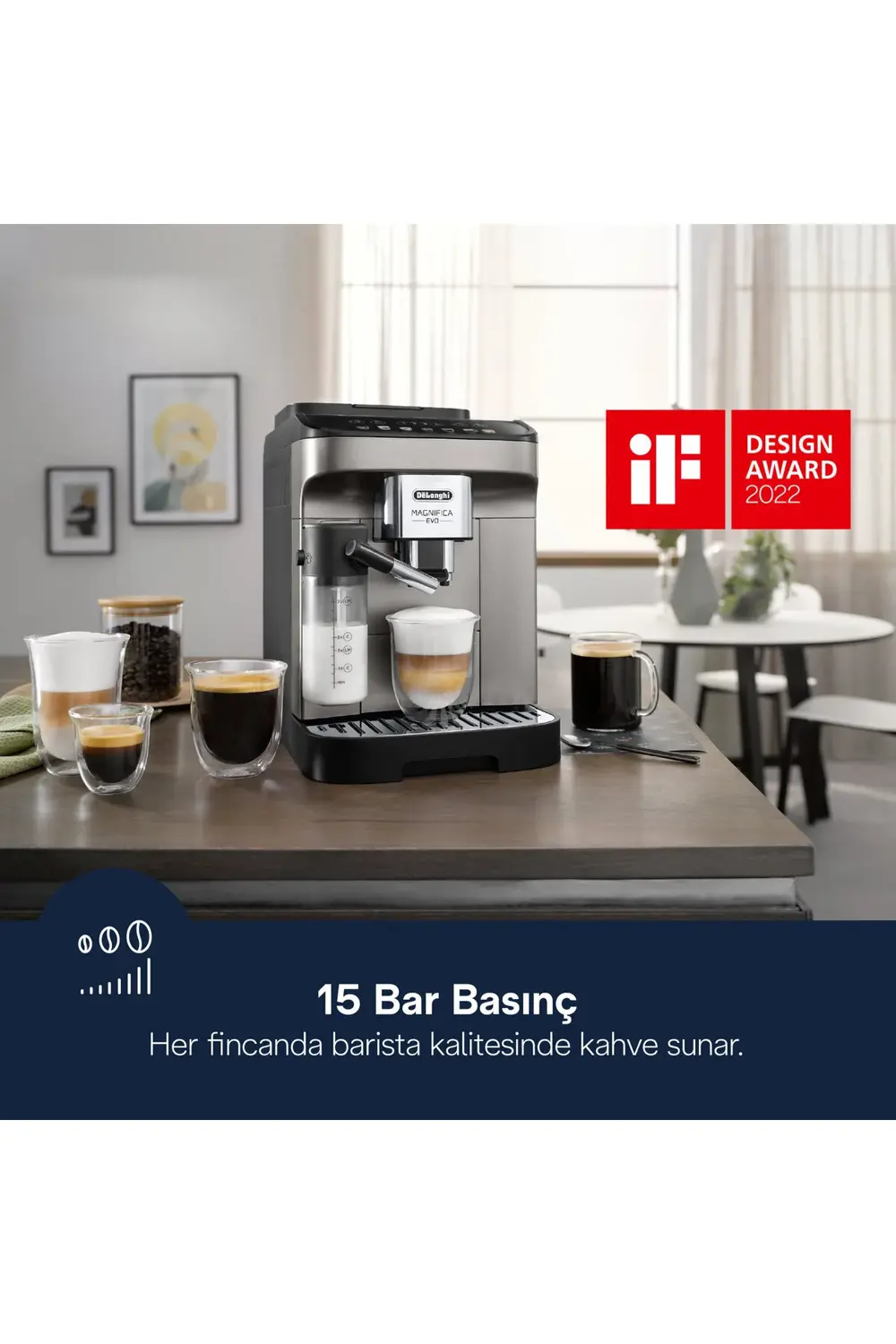 Delonghi Magnifica Evo, Ecam290.81.Tb Tam Otomatik Espresso Kahve Makinesi