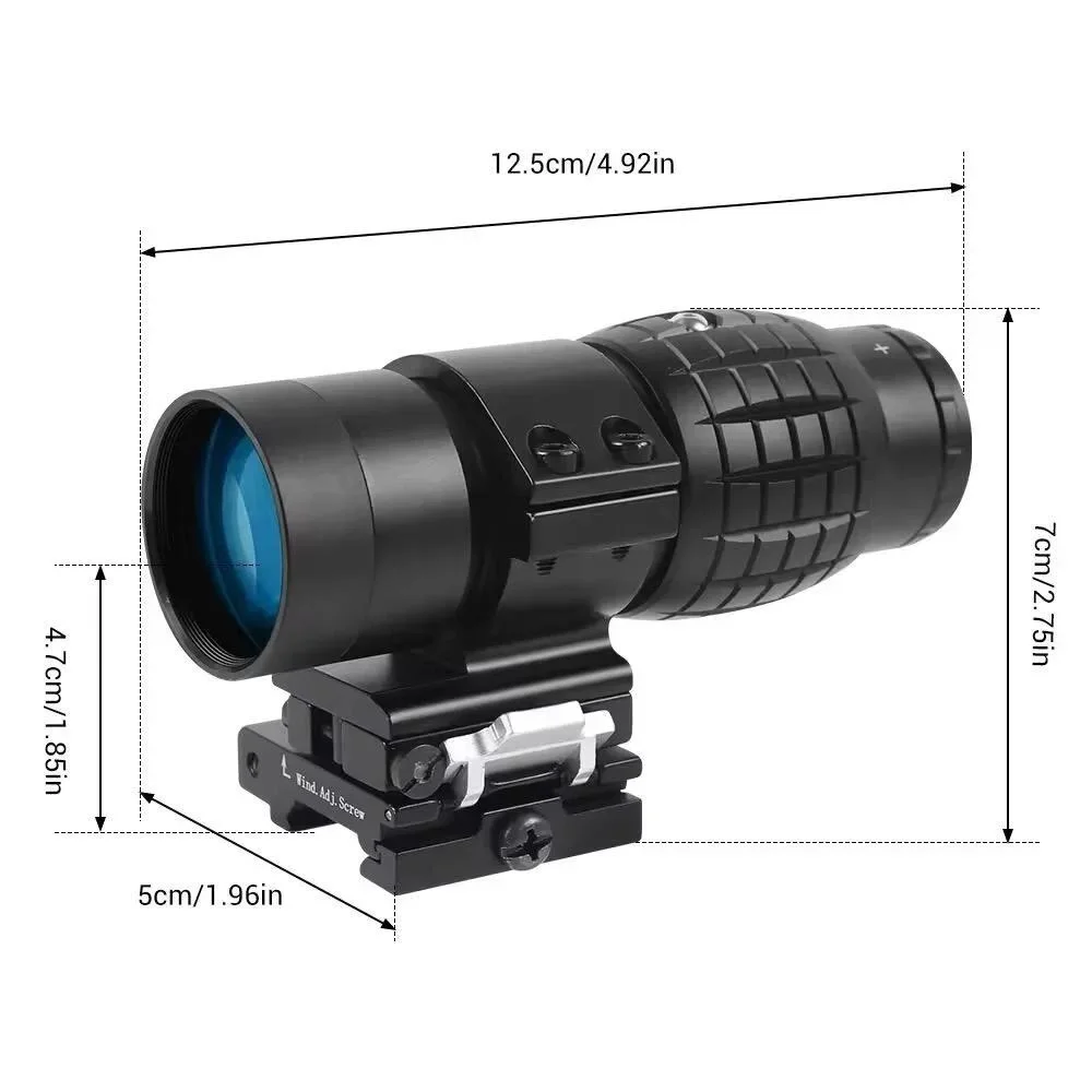 Magnifier 3x Yakınlaştırmalı Dürbün 22mm Ray Uyumlu, Katlanır Yaylı Ayaklı Fiyatı, Yorumları ve Özellikleri