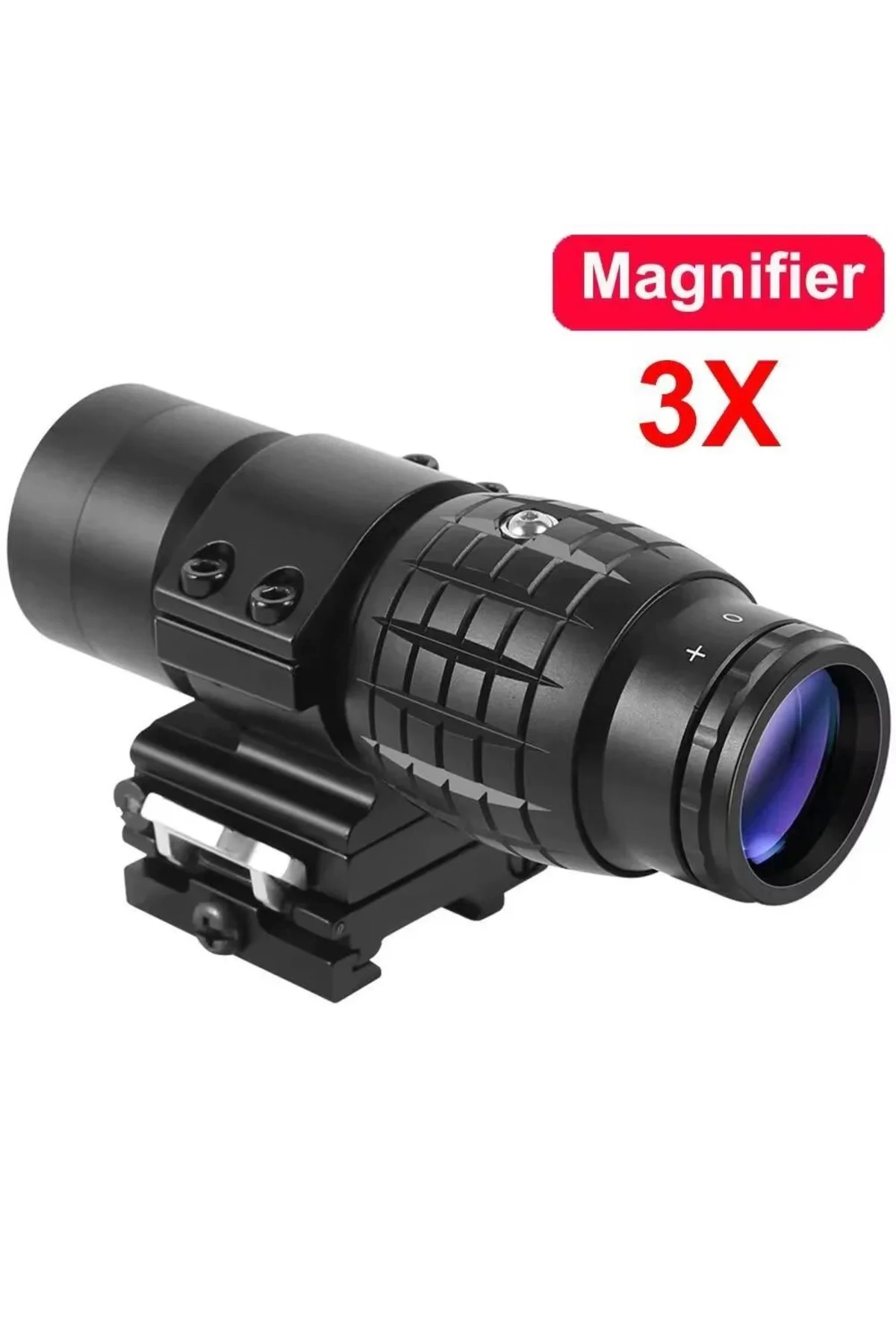 Magnifier 3x Yakınlaştırmalı Dürbün - 22mm Ray Uyumlu, Katlanır Y
