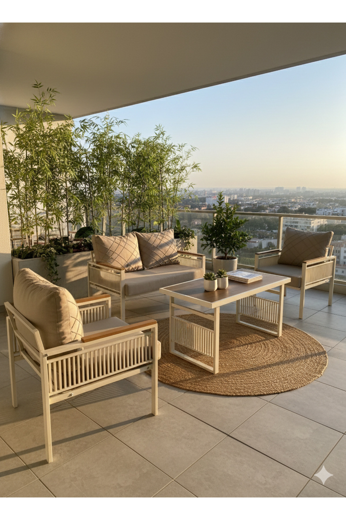 Magnolia 211 Masa Cappuccino Bahçe Mobilyası – Şık Ve Konforlu Ba