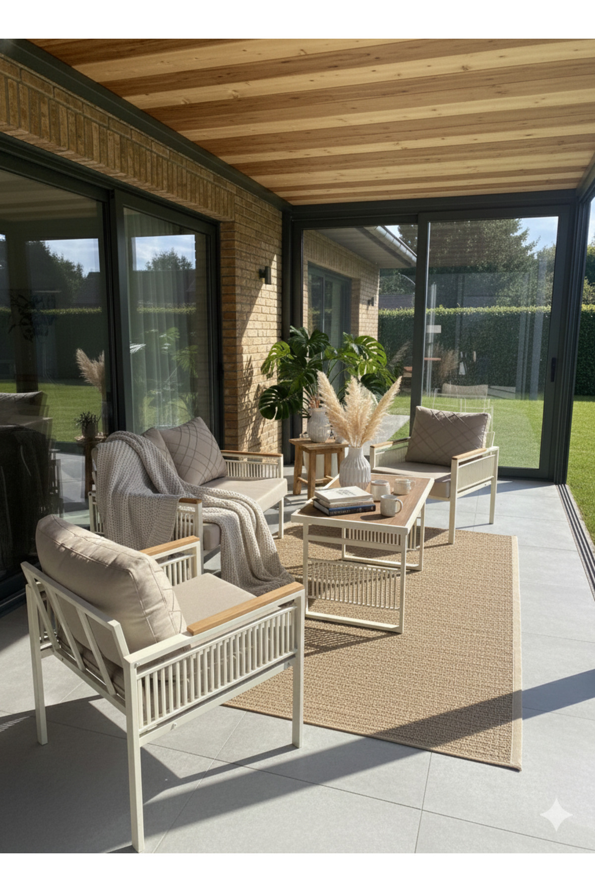 Magnolia 211 Masa Cappuccino Bahçe Mobilyası – Şık Ve Konforlu Ba