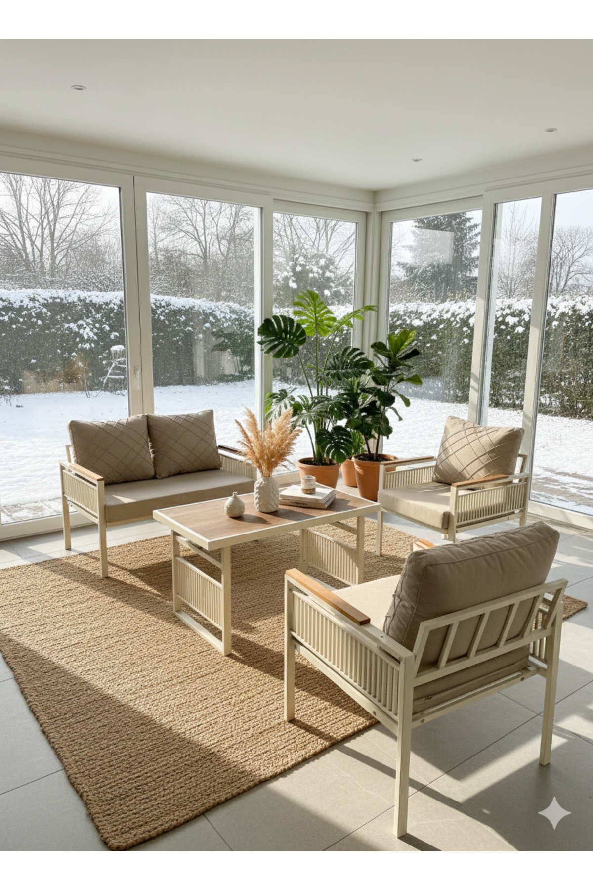 Magnolia 211 Masa Cappuccino Bahçe Mobilyası – Şık Ve Konforlu Ba