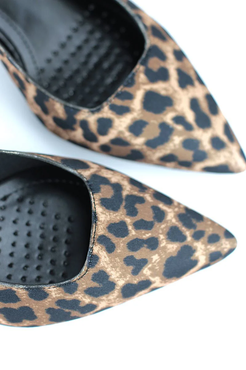 Magnolia Kadın Topuklu Ayakkabı – Orta Topuk, İnce Topuk, Slingback, Leopar Desen Fiyatı, Yorumları ve Özellikleri