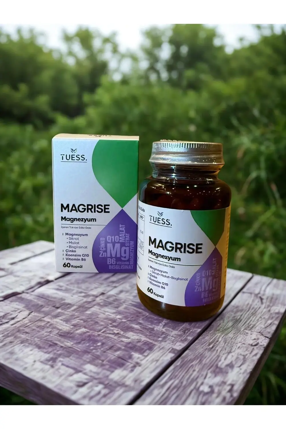 Magrise, Magnezyum Compleks, 60 kapsül ( Qenzim q10, Çinko, B6 vi