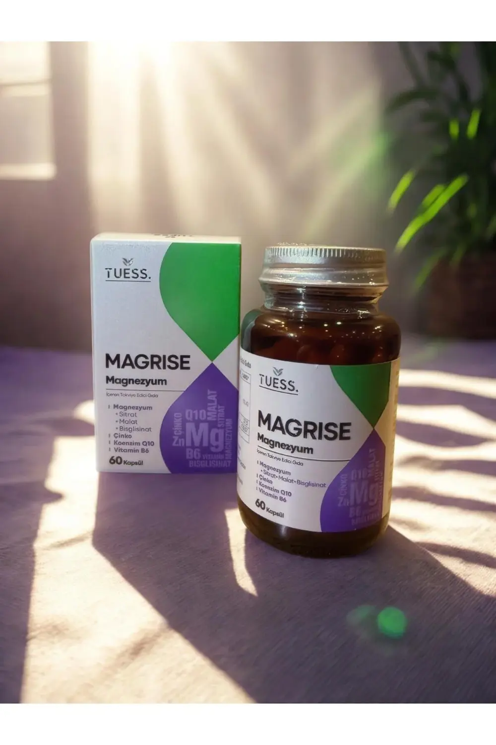 Magrise, Magnezyum Compleks, 60 kapsül ( Qenzim q10, Çinko, B6 vi