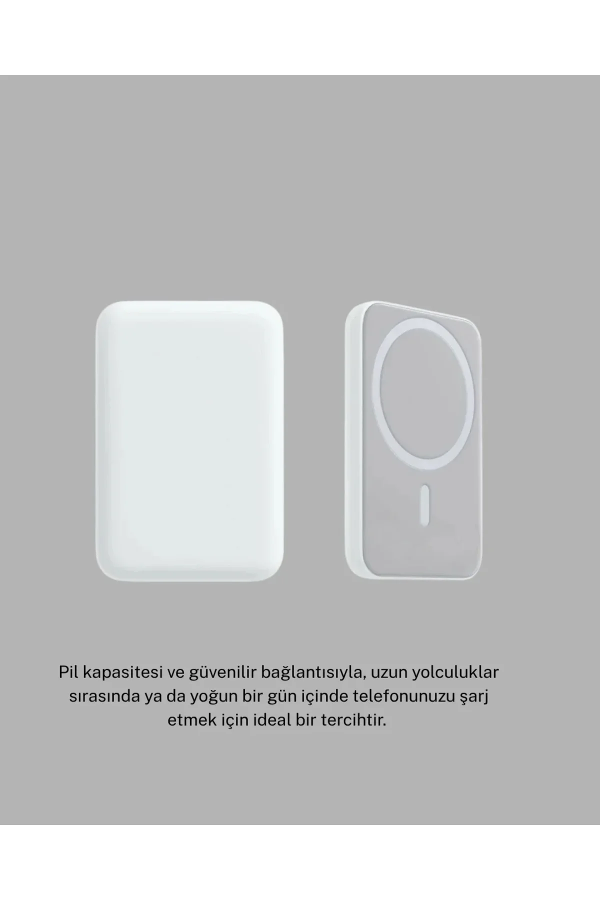 MagSafe 15W Kablosuz Hızlı Şarj, Lightning Girişli Taşınabilir Batarya MagSafe 15W Kablosuz Hızlı Şarj, Lightning Girişli Taşınabilir Batarya