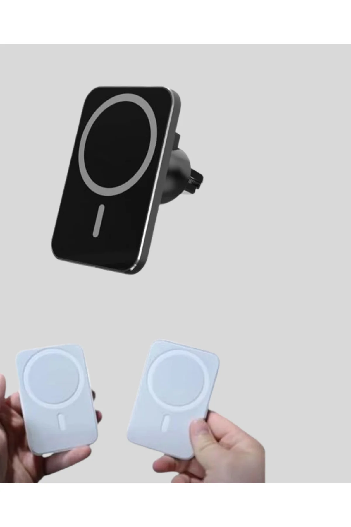 MagSafe Araç Telefon Tutucu 15W Hızlı Şarj Type-C Girişli - Lisin