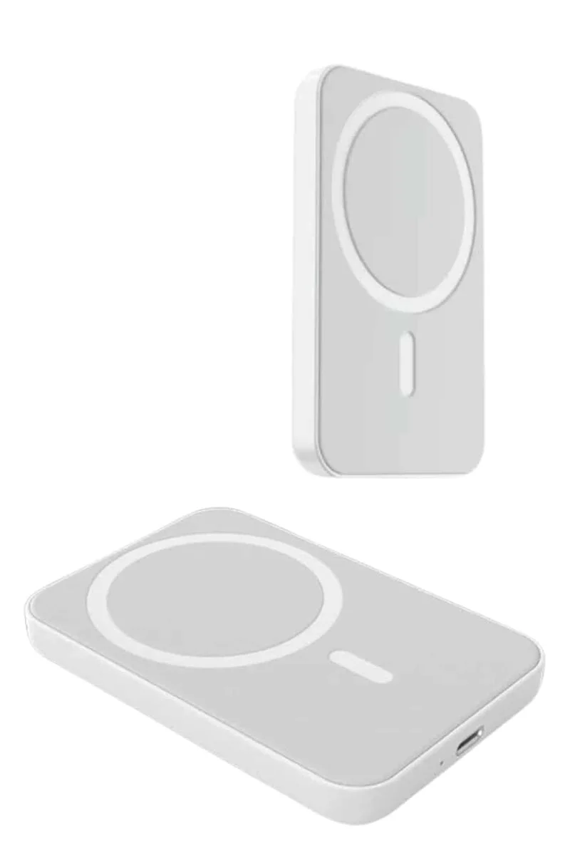 MagSafe Kablosuz Şarj Powerbank 5000 mAh Taşınabilir Akıllı Şarj Cihazı