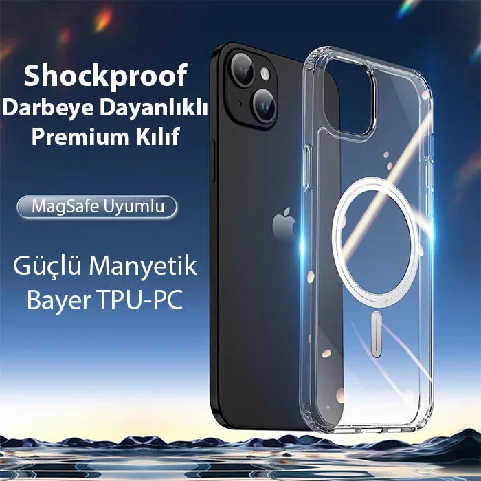 MagSafe Manyetik Silikon iPhone 15 Plus Kılıfı - Sararma Yapmaz, Kablosuz Şarj Destekli