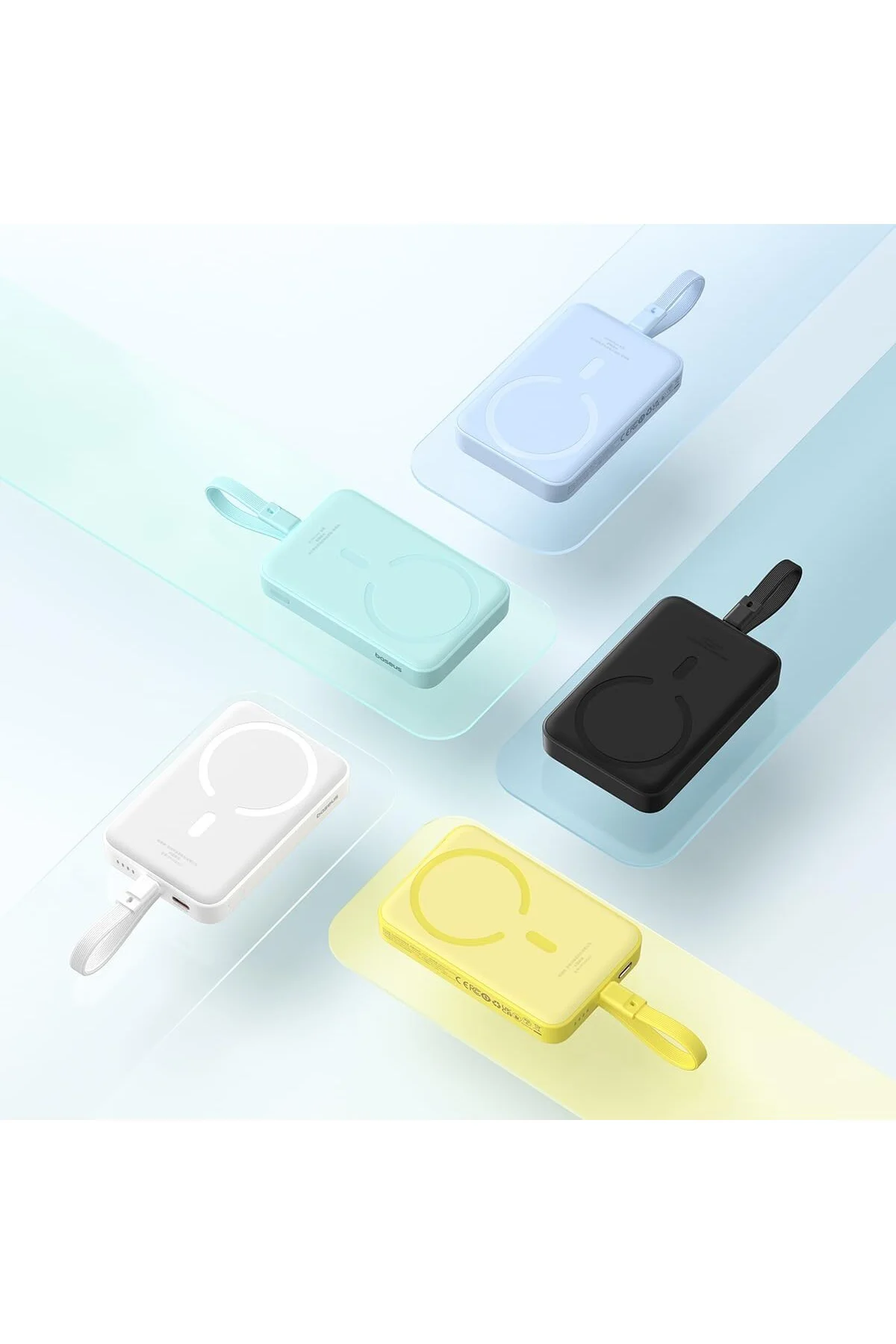 Magsafe Mini Type-C Kablolu Wireless Powerbank 10.000 mAh 30W-Siy