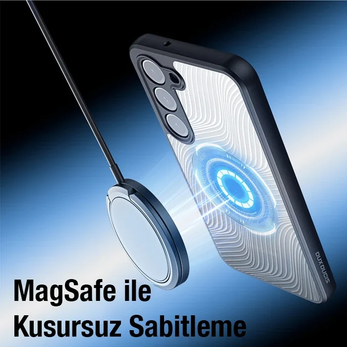 MagSafe Samsung S23 Plus Kılıfı - Darbeye Dayanıklı Buzlu Sert PC-TPU