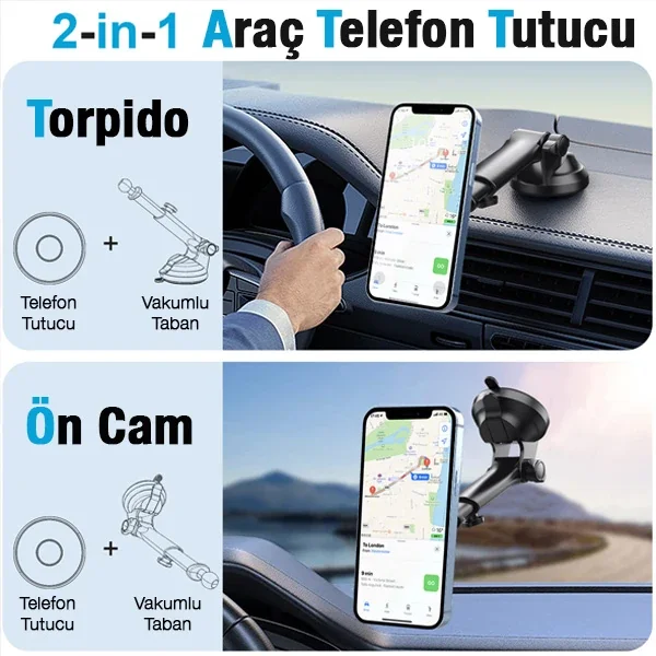 MagSafe Torpide Üstü Araçta Telefon Tutucu Ally MA-151C (5775) Fiyatı, Yorumları ve Özellikleri