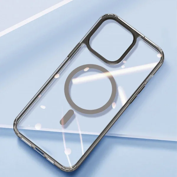 Magsafe Uyumlu iPhone 14 Pro 6.1 Manyetik Silikon Kılıf – Sararmayan Şeffaf Tam Koruyucu