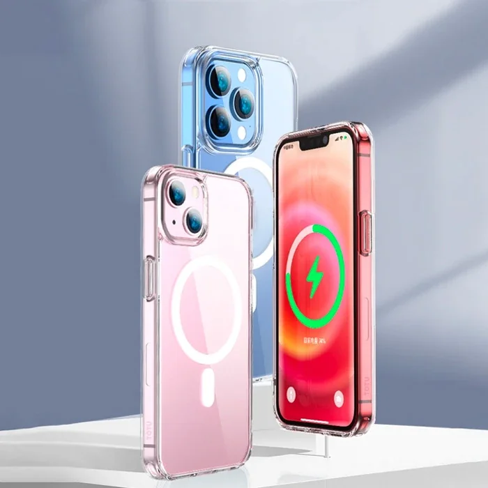 Magsafe Uyumlu iPhone 13 Pro Max Manyetik Silikon Kılıf – Sararmaz & Kablosuz Şarj Destekli