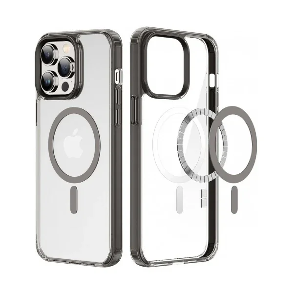 Magsafe Uyumlu iPhone 14 Pro 6.1 Manyetik Silikon Kılıf – Sararmayan Şeffaf Tam Koruyucu