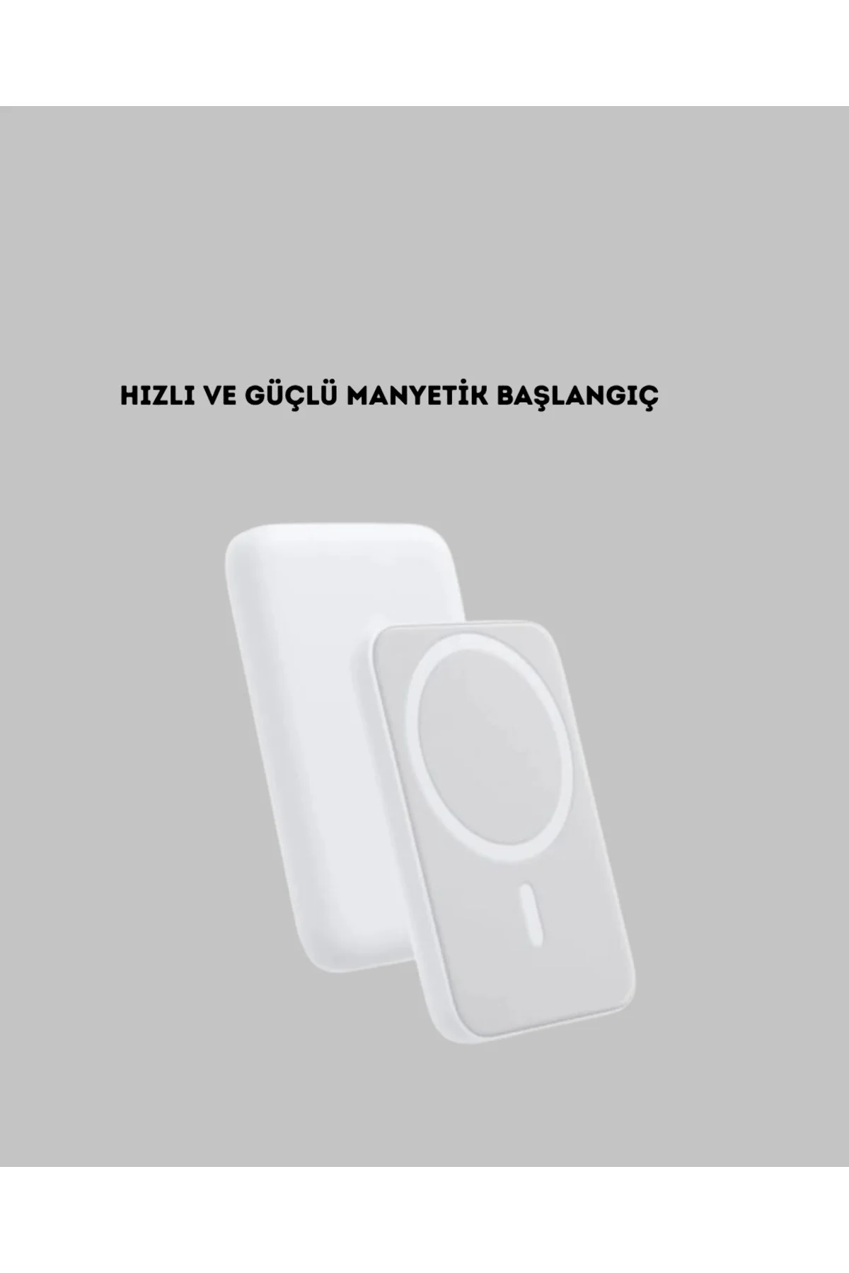MagSafe Uyumlu Kablosuz Powerbank – Güçlü Mıknatıs, Hızlı Şarj, K