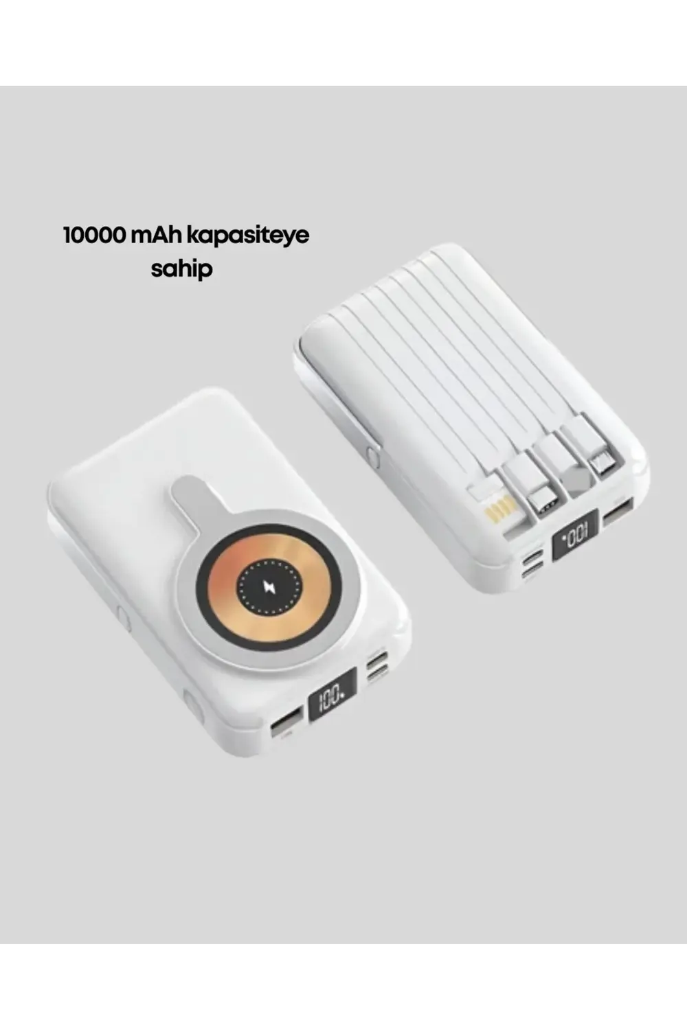 MagSafe Uyumlu Kablosuz Powerbank Hızlı Şarj Özellikli