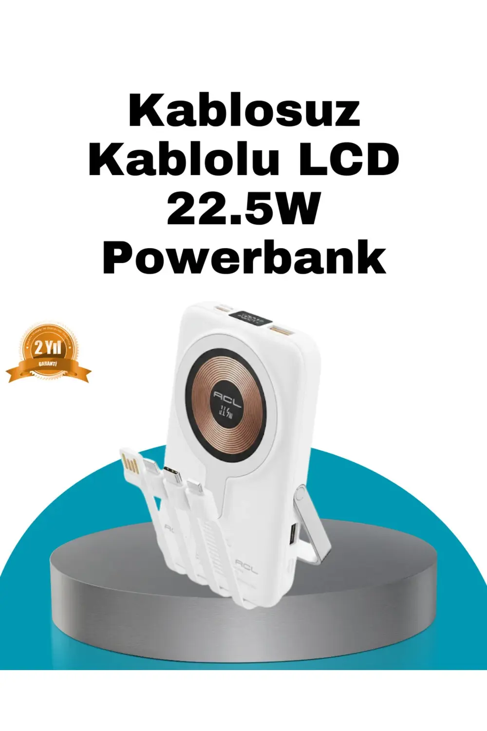 MagSafe Uyumlu Kablosuz Powerbank Hızlı Şarj Özellikli