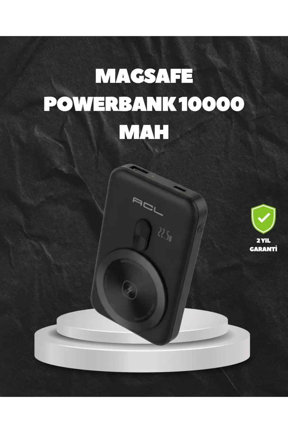 MagSafe Uyumlu Kablosuz Powerbank Taşınabilir Hızlı Şarj