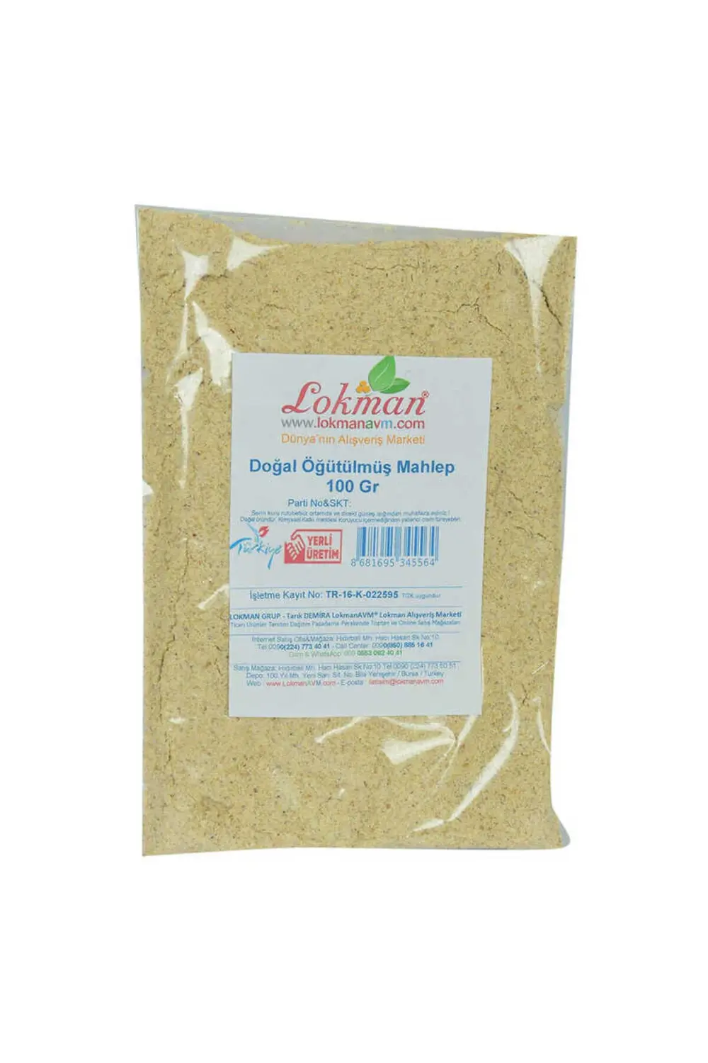 Mahlep Öğütülmüş Saf Doğal 100 Gr Paket