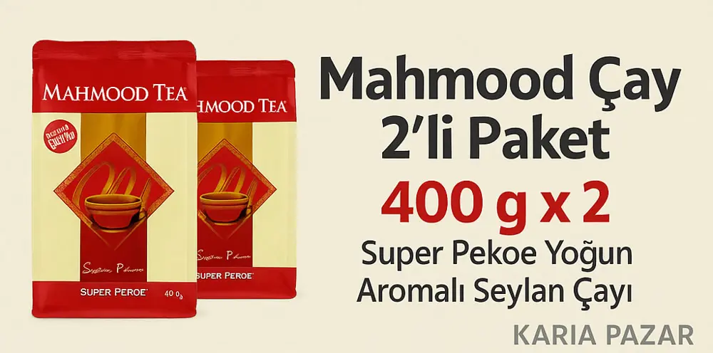 Mahmood Seylan Çayı 2’li Paket 400g x2 Super Pekoe