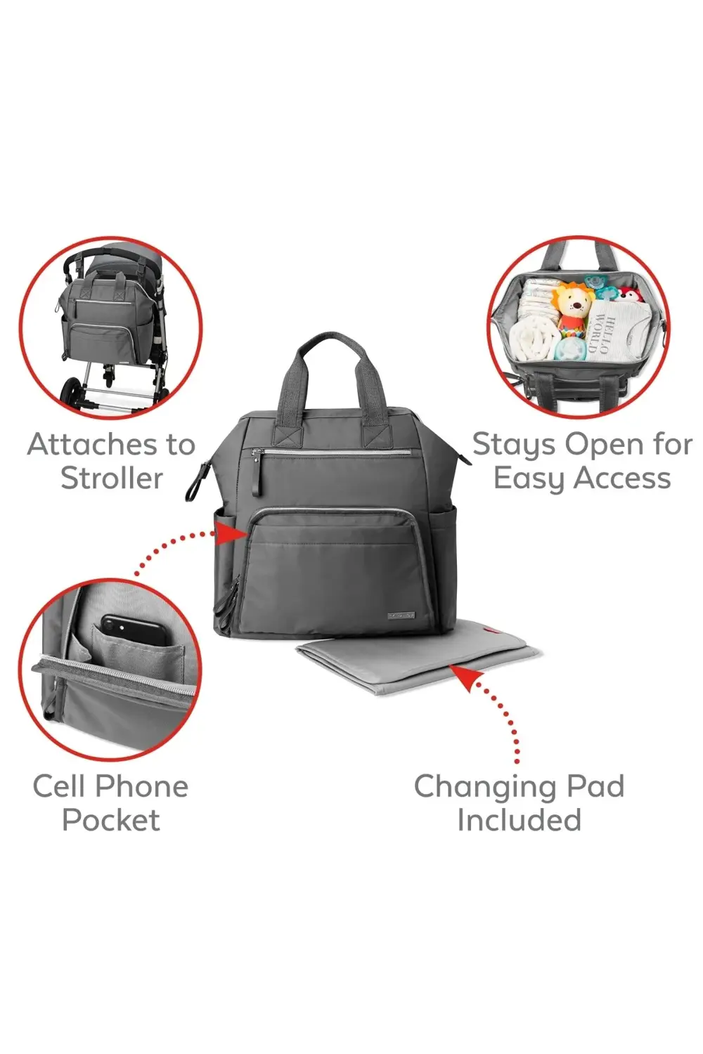 Main Frame El Çantası Charcoal