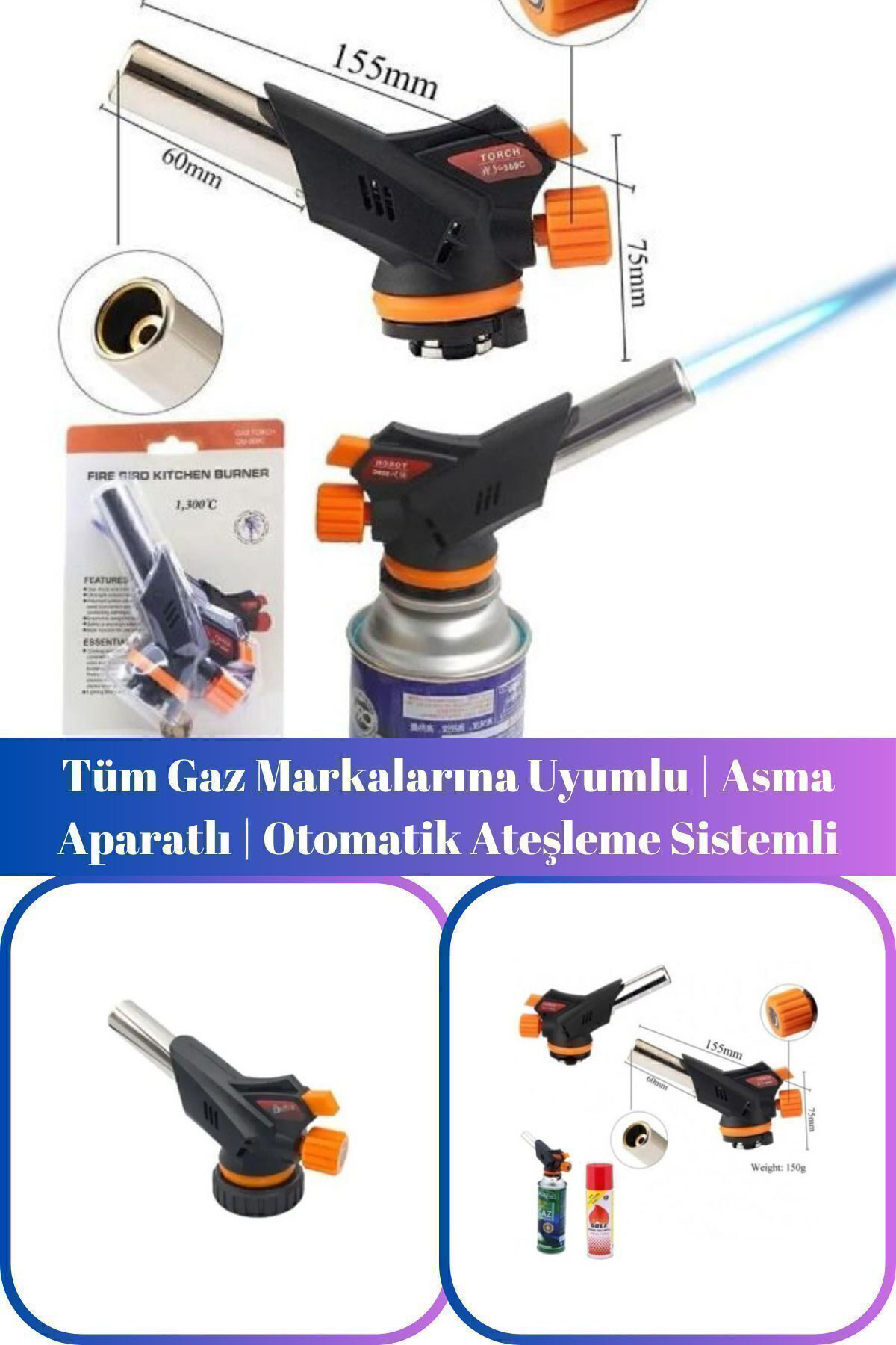 Main Shop 1 Adet Portatif Pürmüz Başlığı | Askı Aparatlı | Otomat