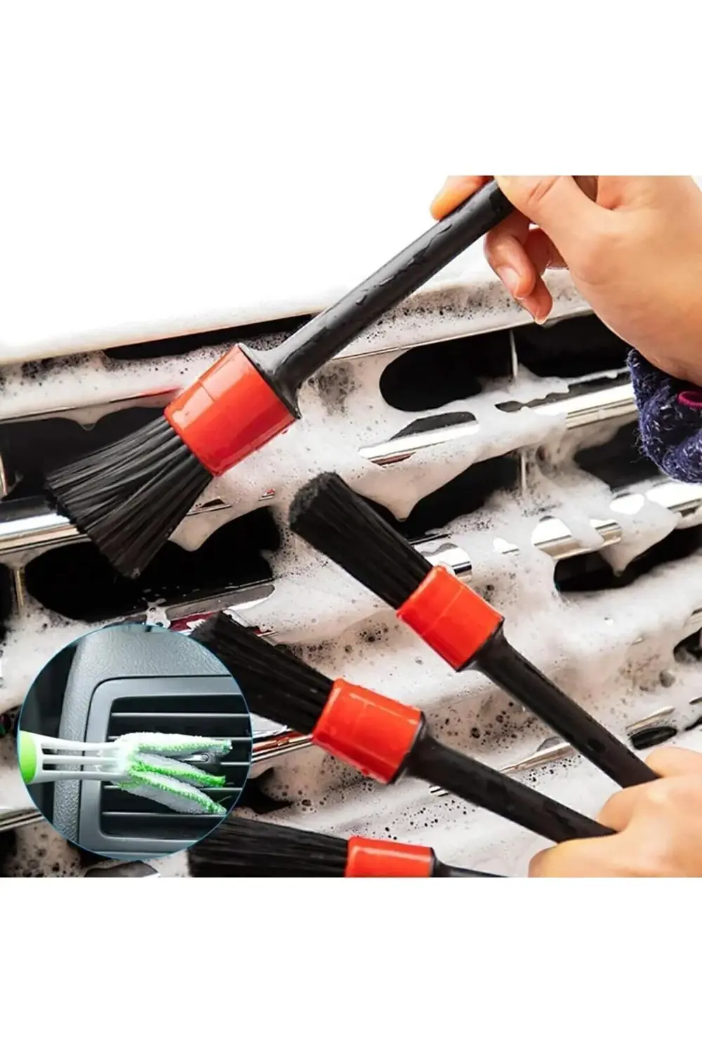 Main Shop Detaylı Temizlik Fırçası 5'li Set Araç Oto Araba Temizl
