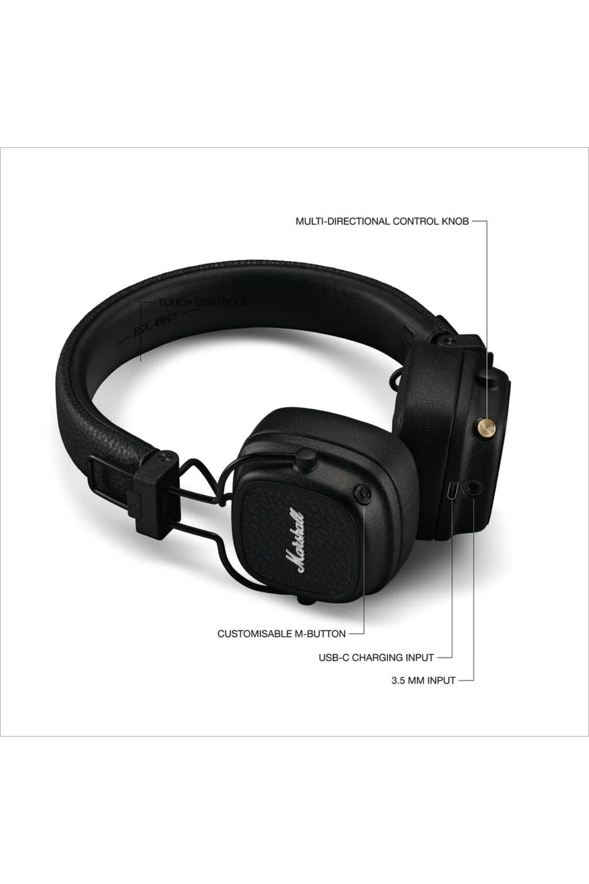 Major V Bluetooth, OE, Siyah