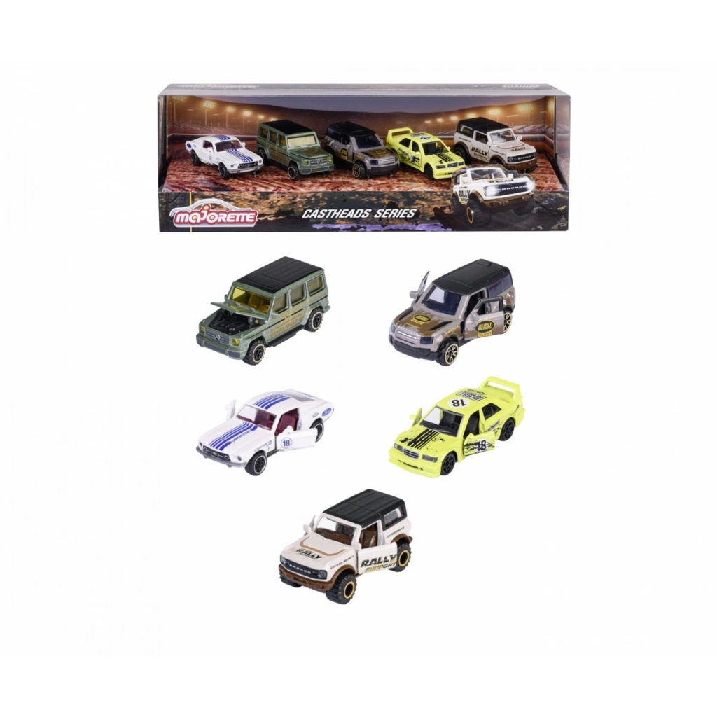 Majorette CastHeads Track Racer 5'li Majorette CastHeads Track Racer 5'li