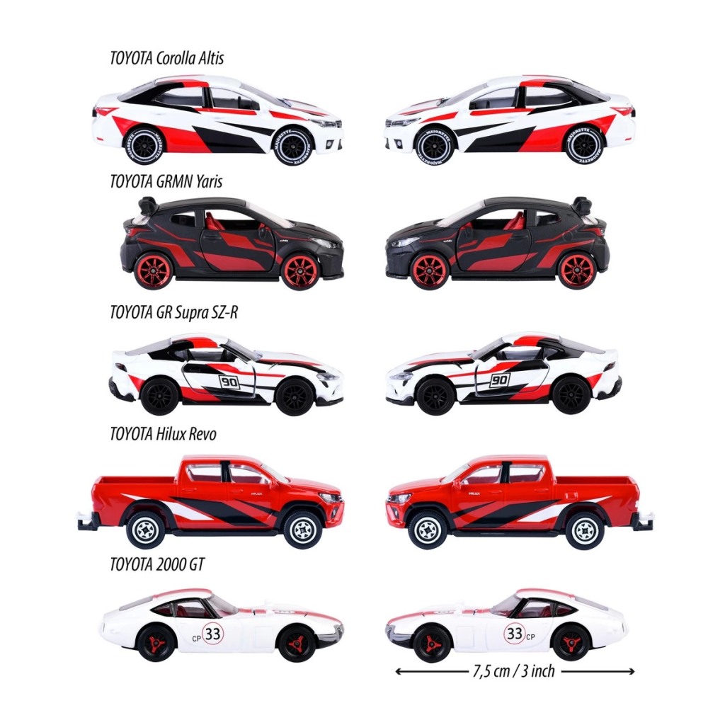 Majorette Toyota Racing 5'li Koleksiyon Paketi Majorette Toyota Racing 5'li Koleksiyon Paketi