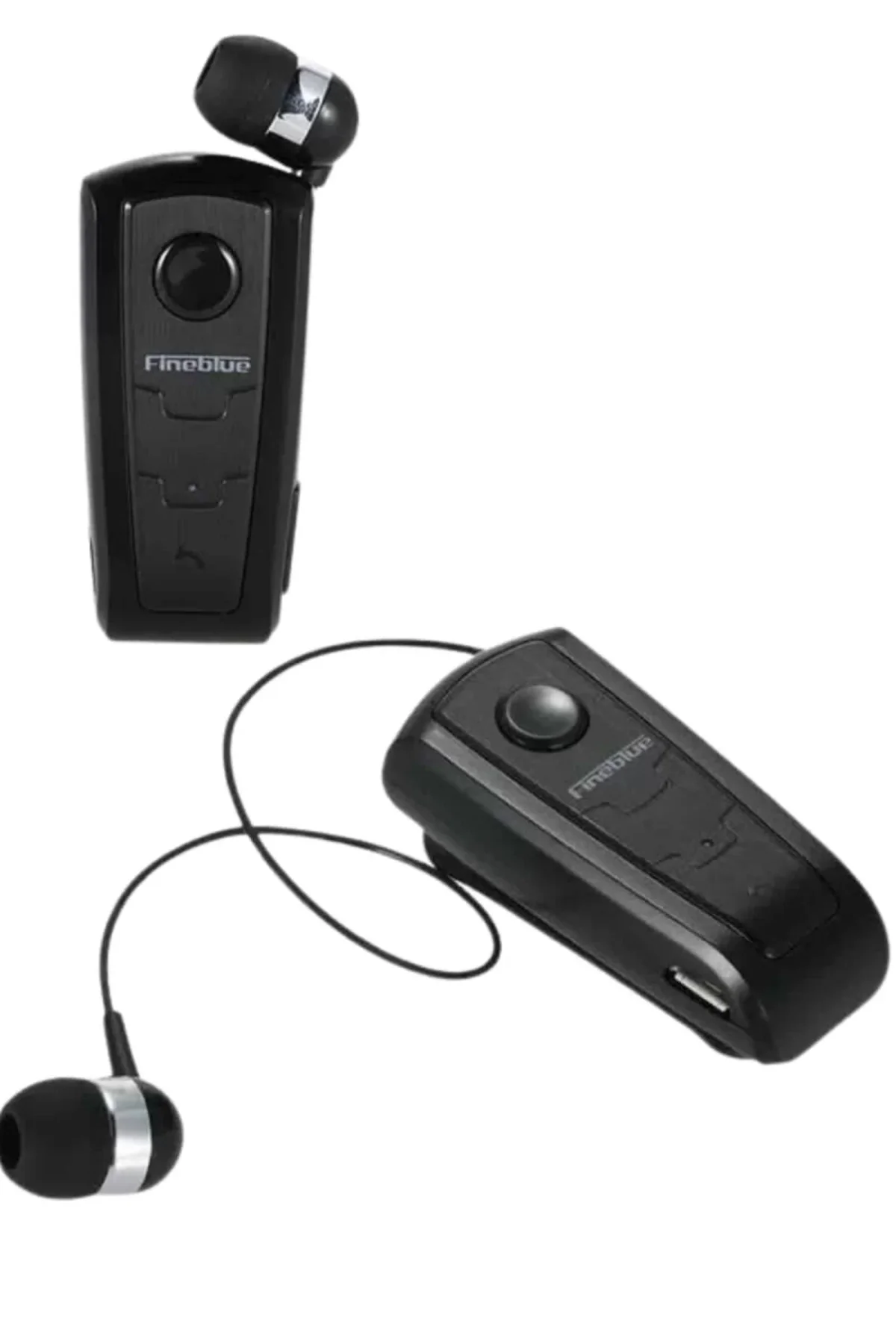 Makaralı Bluetooth Kulakiçi Yaka Kulaklığı Kablosuz Kulaklık