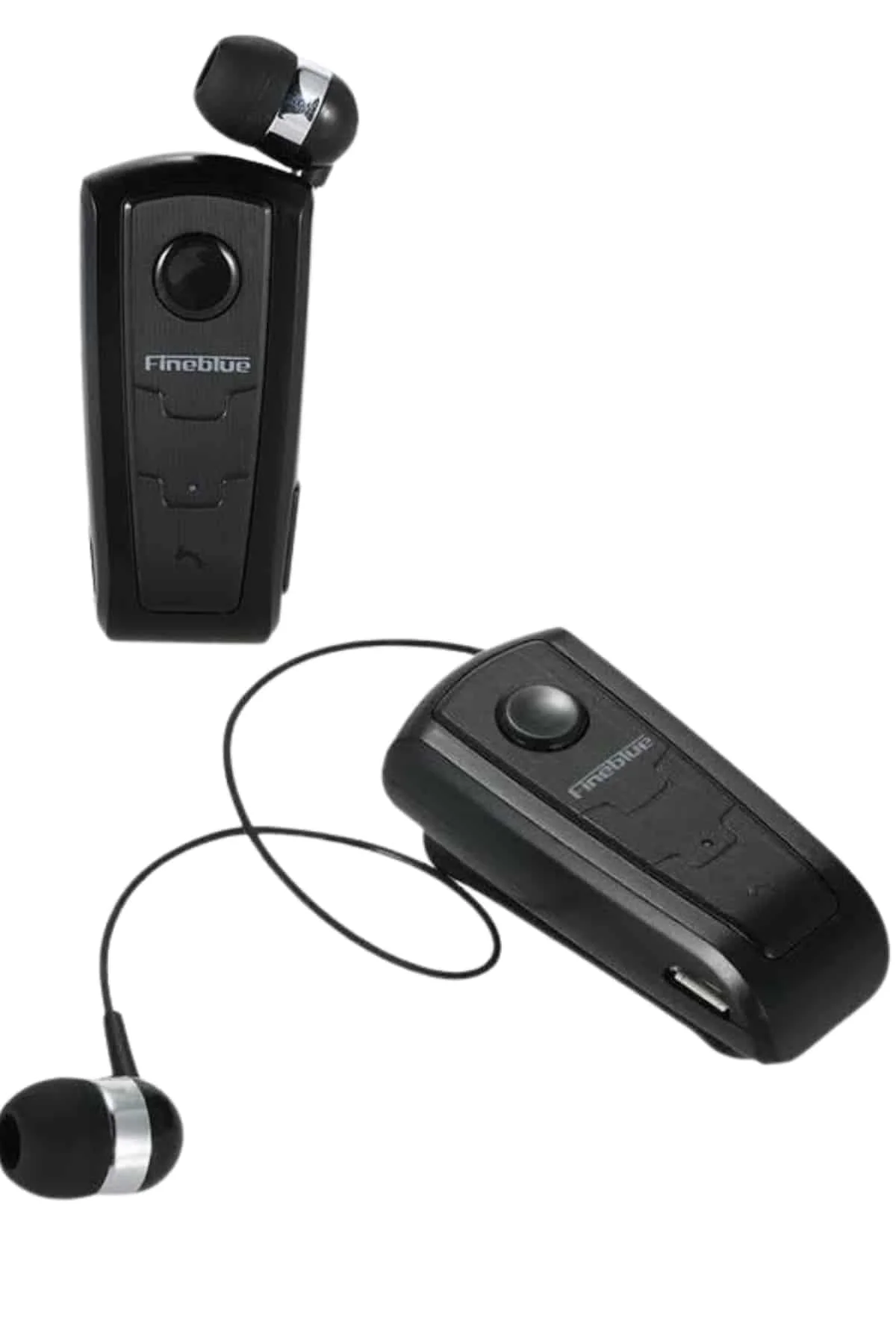 Makaralı Bluetooth Kulakiçi Yaka Kulaklığı Kablosuz Kulaklık