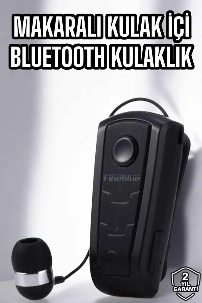 Makaralı Bluetooth Kulaklık - Uzun Pil Ömrü ve Çağrı Cevap