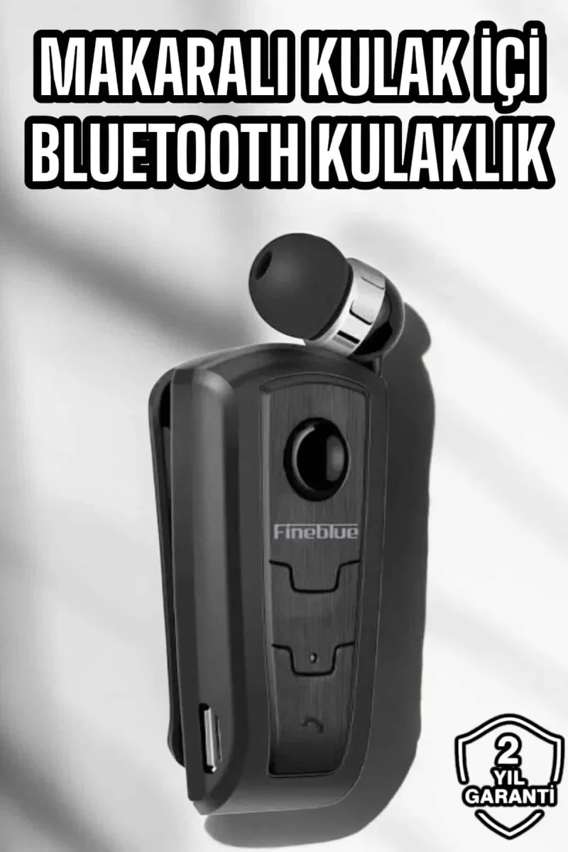Makaralı Bluetooth Kulaklık Kulak İçi Android iOS Uyumlu Titreşimli - Lisinya