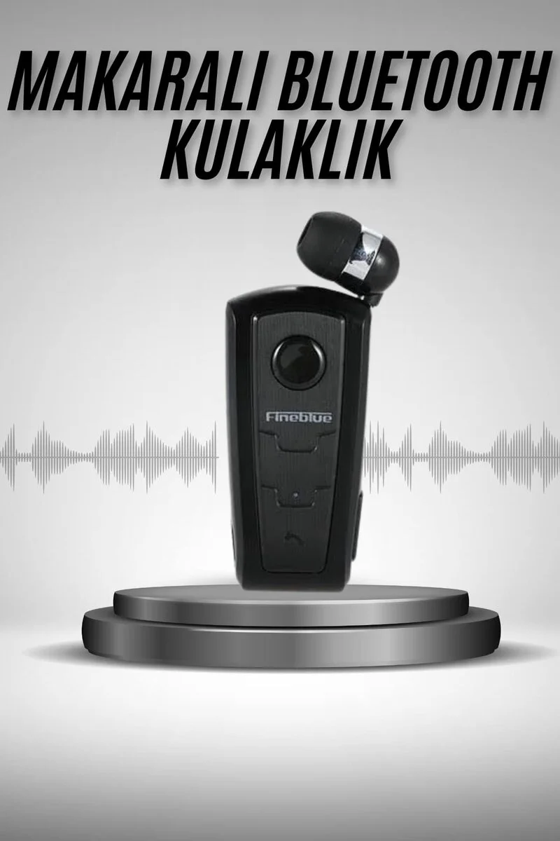 Makaralı Bluetooth Kulakiçi Yaka Kulaklığı - Kablosuz Ses Kalitesi ve Gürültü Engelleme
