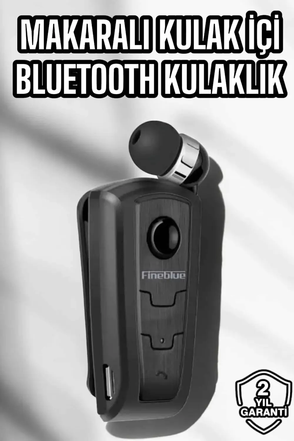 Makaralı Bluetooth Kulaklık Kulak İçi Android iOS Uyumlu Titreşim