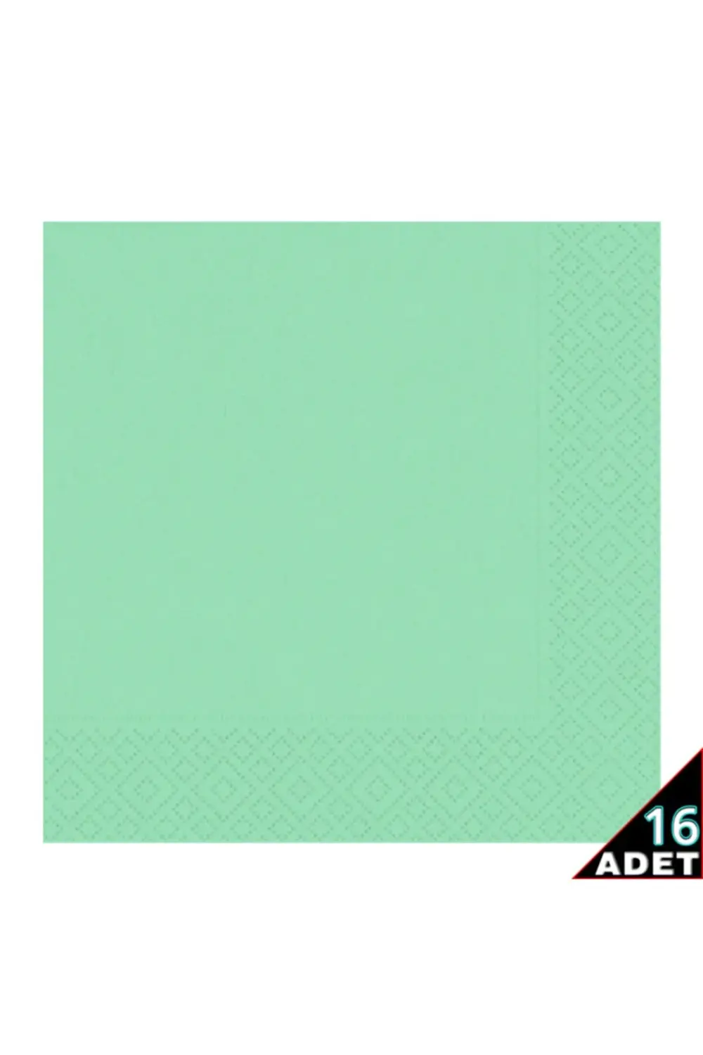 Makaron Peçete, 33 X 33 Cm - 16 Adet - Yeşil