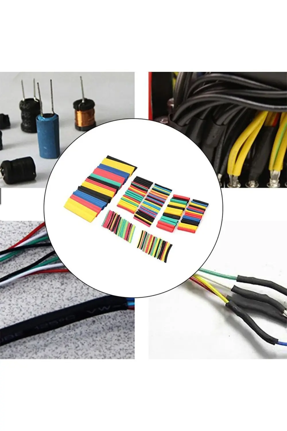 Makaron Set Isı Ile Daralan Kablo Seti 164 Parça Isı Shrink 8 Boy