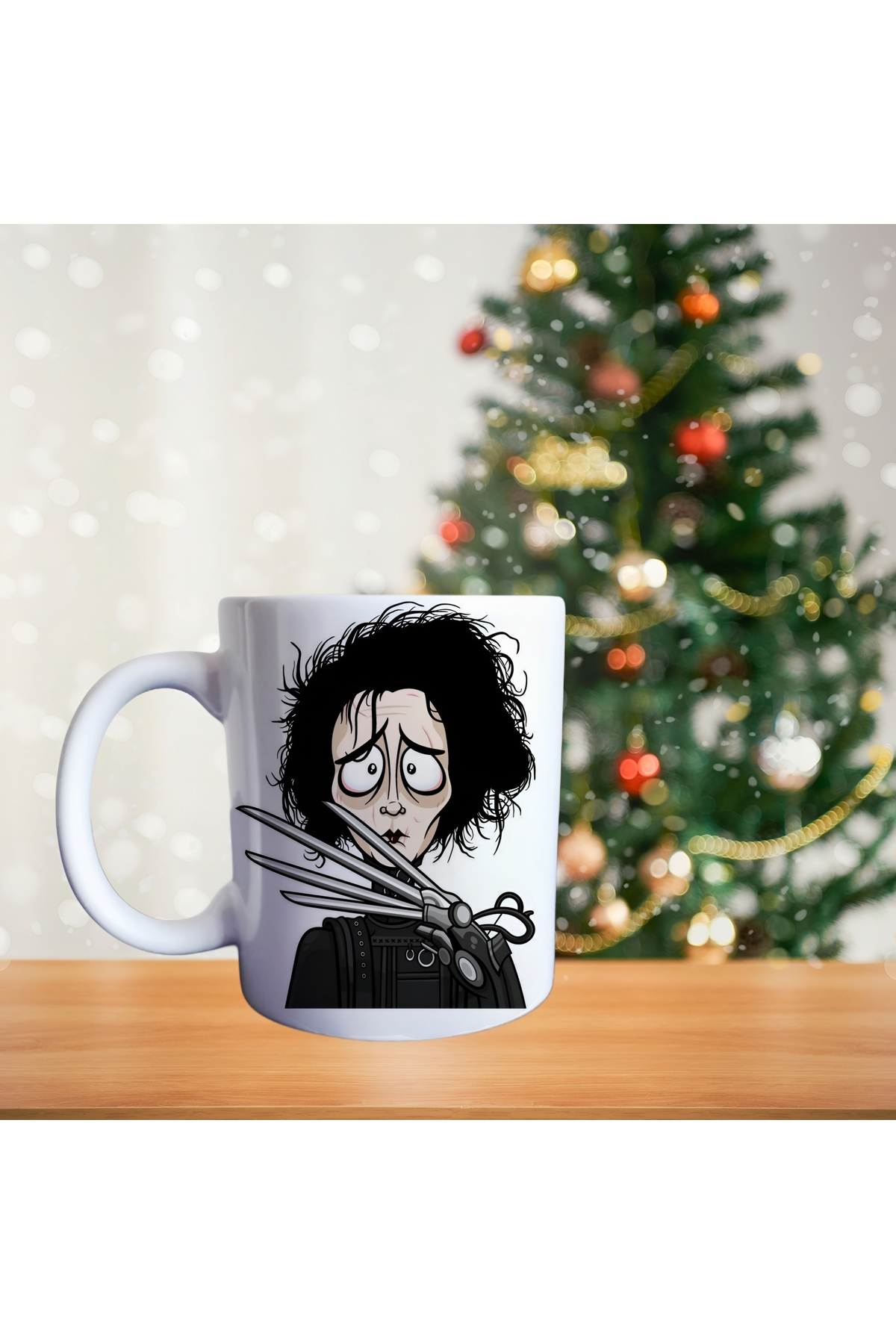 Makas Eller - Edward - johhny deep film temalı porselen kupa