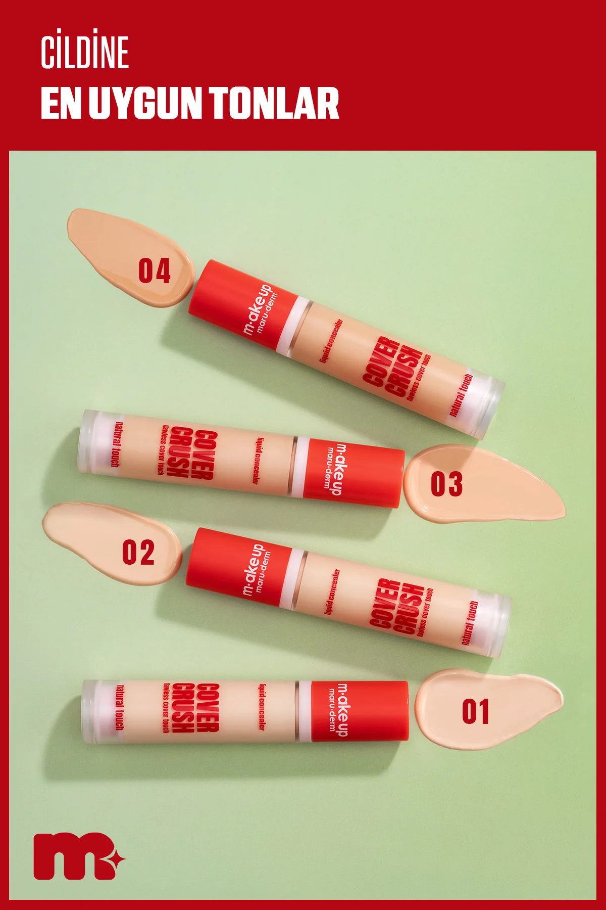 make up maruderm Flawless Touch Liquid Concealer No 04 – Doğal Bi