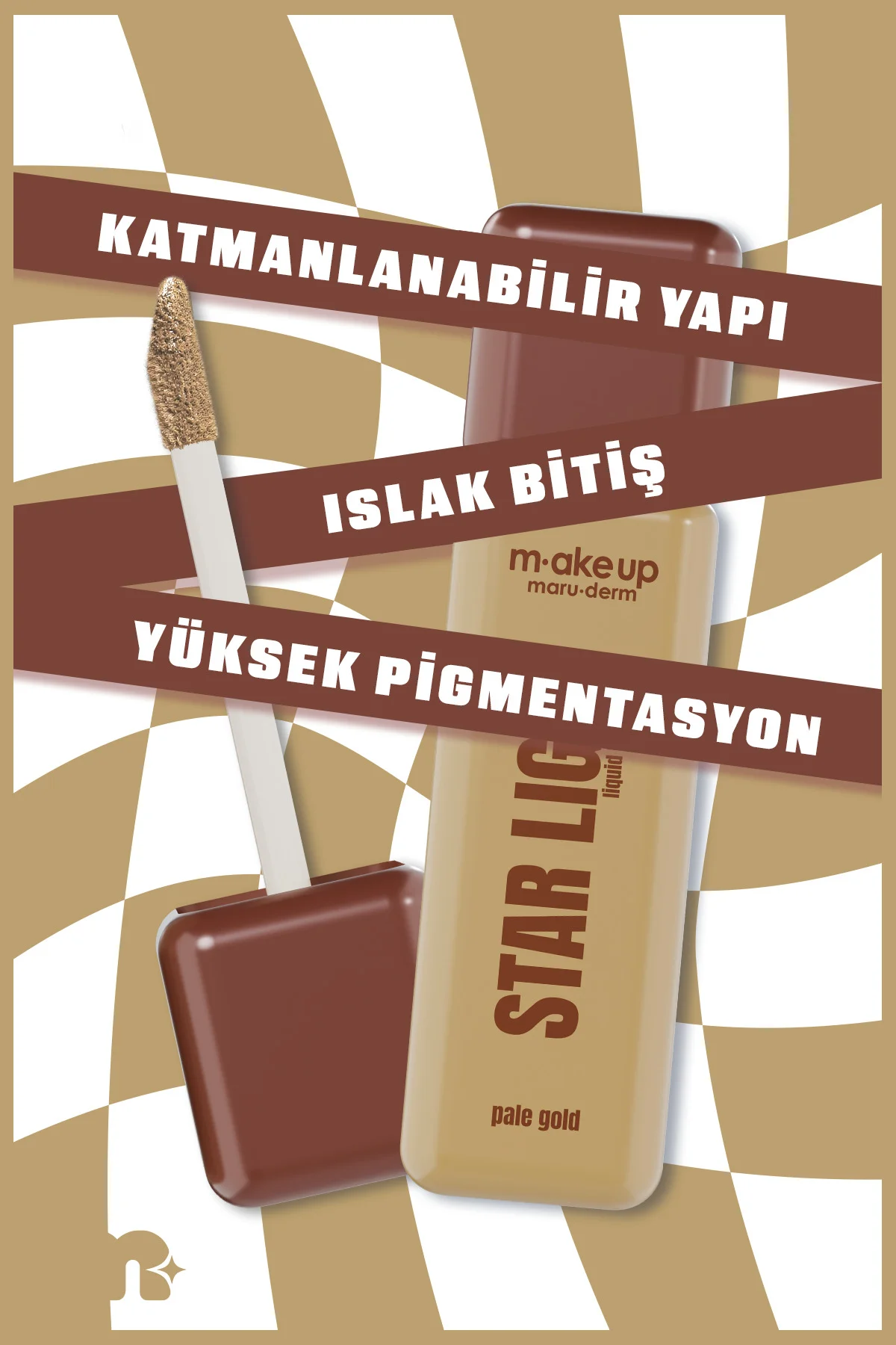 m.ake up maruderm Islak Bitişli Likit Aydınlatıcı – Liquid Highli