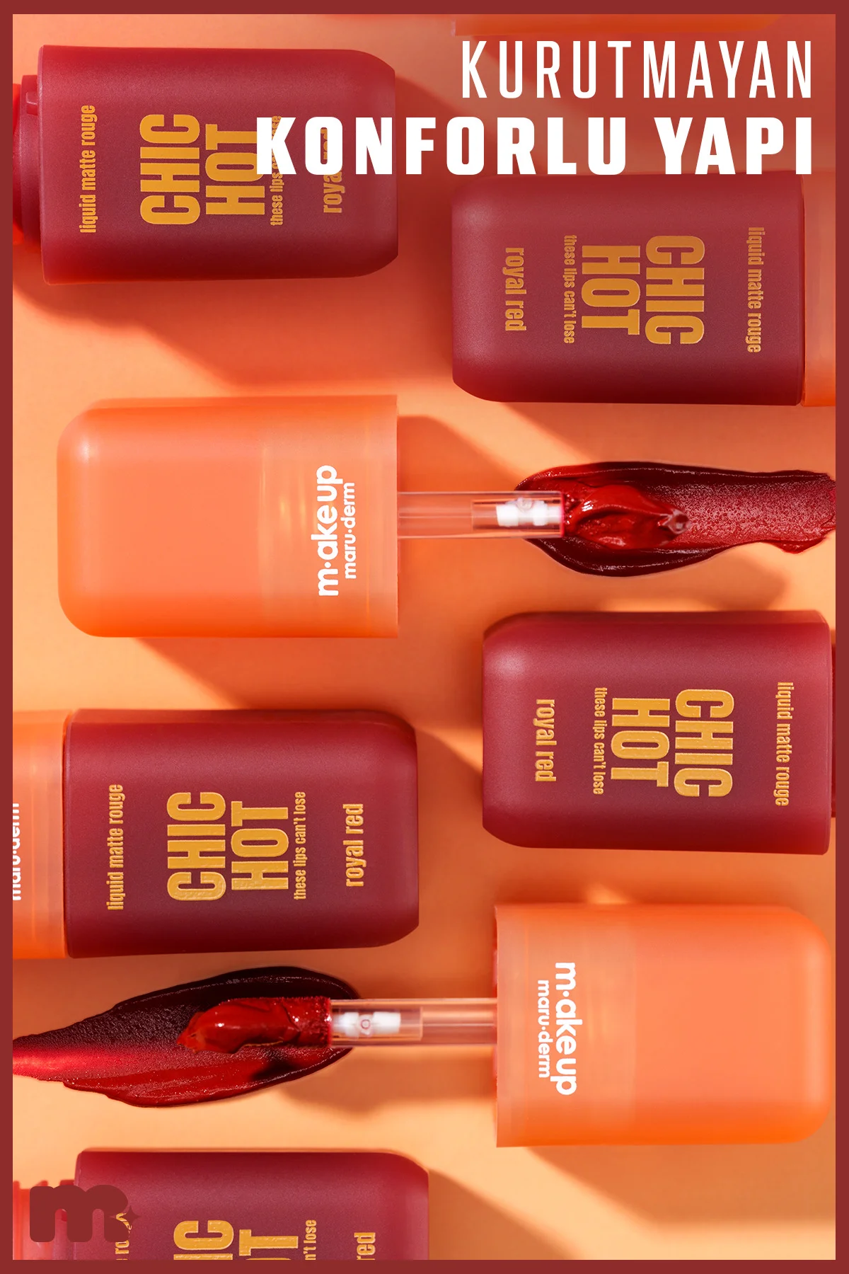 make up maruderm Kadifemsi Mat Likit Ruj – Liquid Matte Rouge Roy