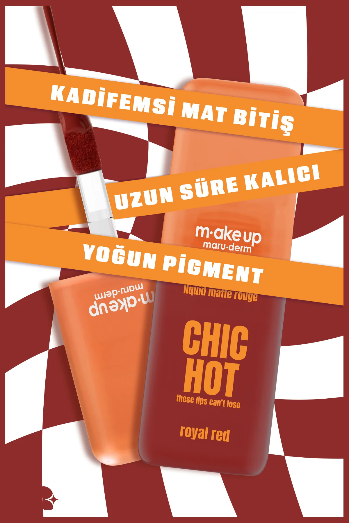 make up maruderm Kadifemsi Mat Likit Ruj – Liquid Matte Rouge Roy