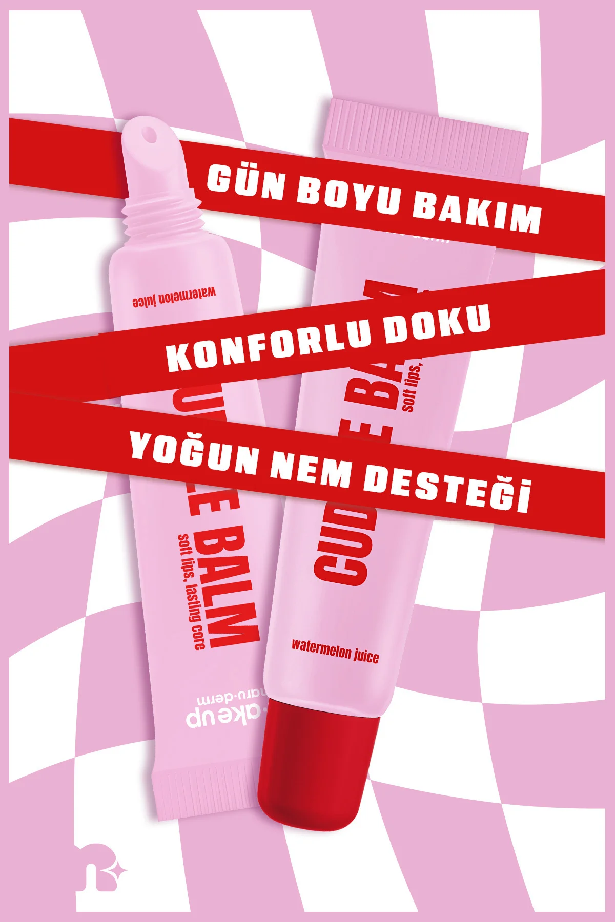 make up maruderm Uzun Süre Kalıcı Lip Balm – Nemlendirici Parlatıcı Watermelon Juice 15 ML