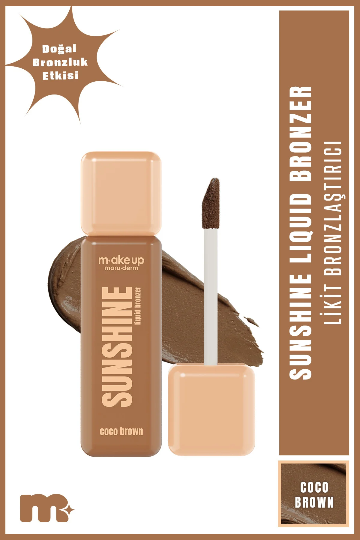 make up maruderm Yoğun Pigmentli Likit Bronzer – Liquid Bronzer Coco Brown make up maruderm Yoğun Pigmentli Likit Bronzer – Liquid Bronzer Coco Brown
